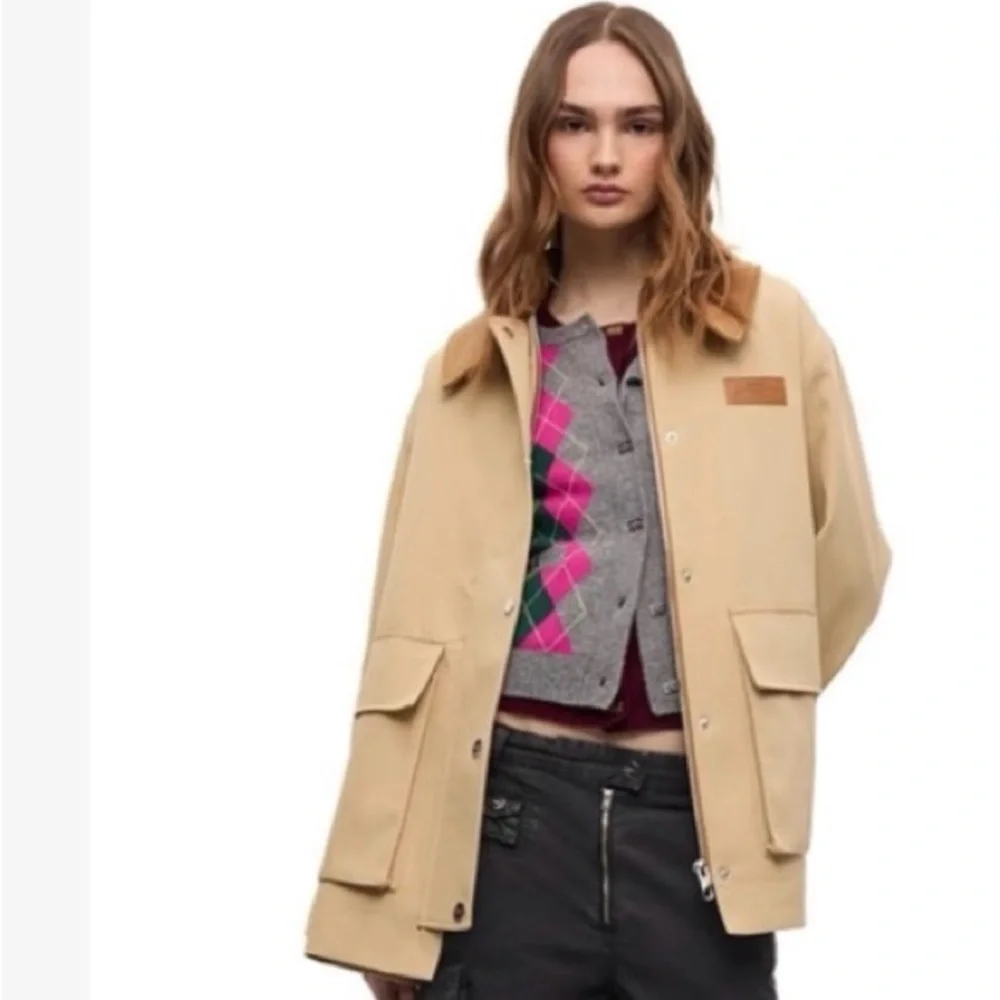 GANNI Camel Twill Midi Jacket - Picture 2 of 12